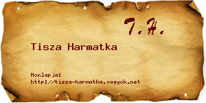 Tisza Harmatka névjegykártya